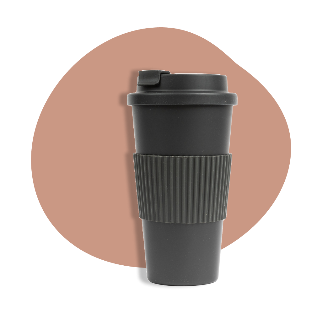 FEBU Reusable Coffee Cup  Plant-Based, Leak-Proof Travel Mug for